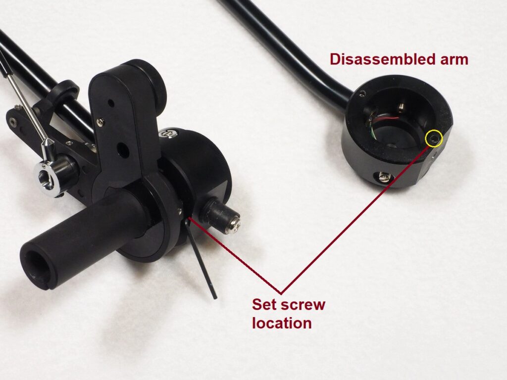 Jelco Arm Stub Removal:  Positioning the Hex Key Galibier Design - Jelco Arm Stub Removal: Positioning the Hex Key