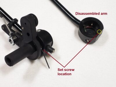 Galibier Design - Jelco Arm Stub Removal: Positioning the Hex Key