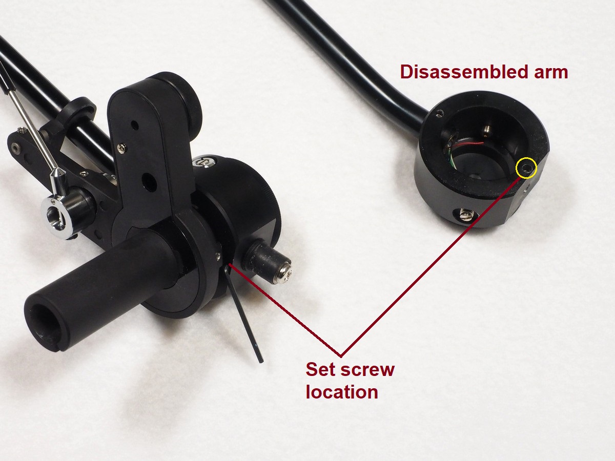 Jelco Arm Stub Removal:  Positioning the Hex Key Galibier Design - Jelco Arm Stub Removal: Positioning the Hex Key