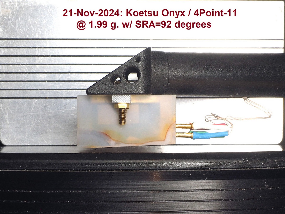 Koetsu Onyx - Headshell @ 92 Degree SRA Galibier Design - Koetsu Onyx: Headshell @ 92 Degree SRA